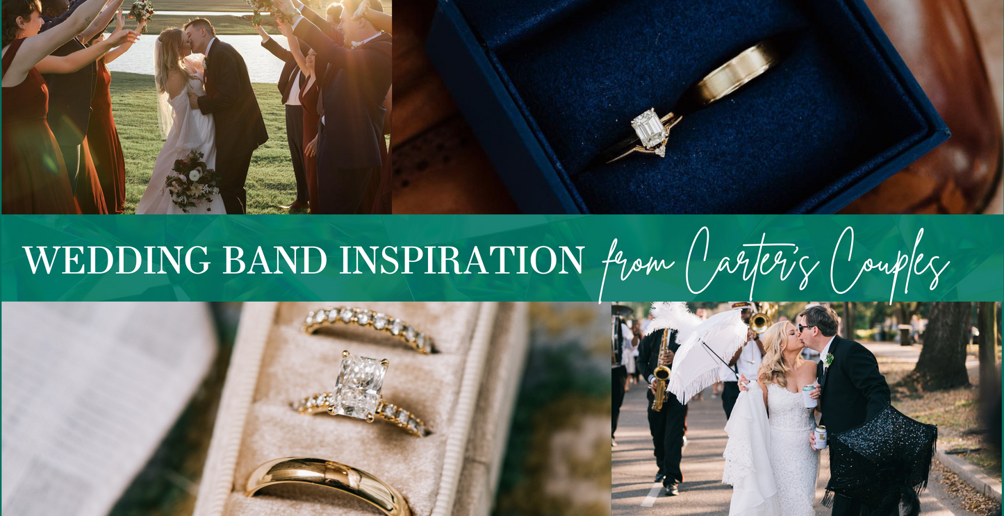 Wedding Band Inspiration from Newlywed Carter's Couples