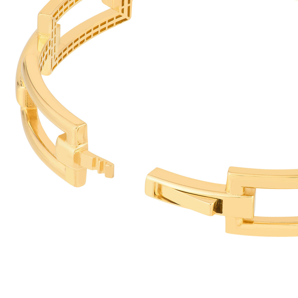 
                  
                    Rectangular Polished Link Bangle Bracelet
                  
                