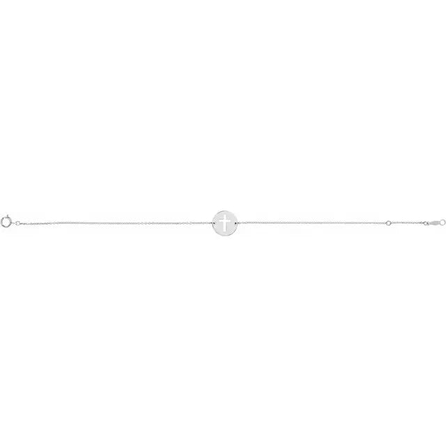 DOORBUSTER: Cross Disc Bracelet - Carter's Collective Fine Jewelry