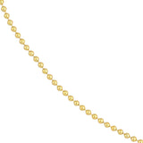 Gold Bead Chain Necklace, 16 Inches
