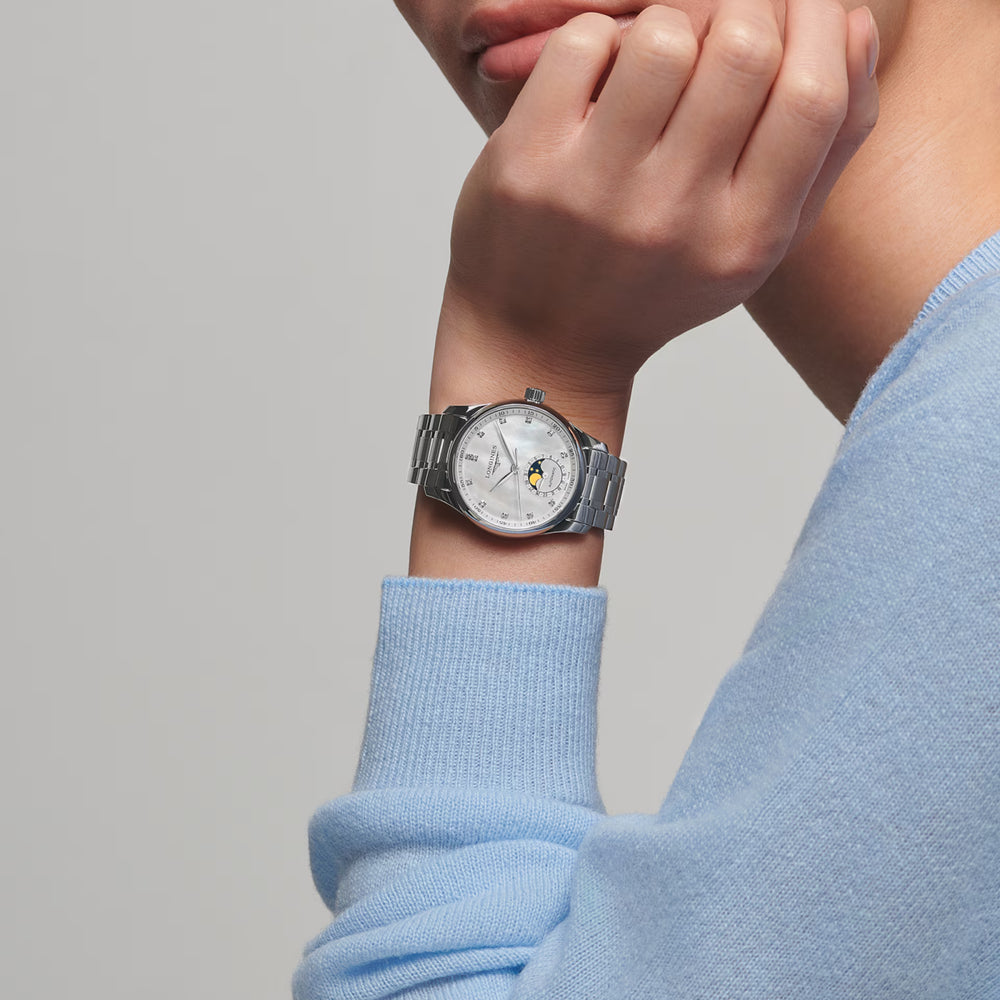 Longines Master's Collection Moonphase Watch - Stainless Steel, 34mm - Carter's Collective Fine Jewelry