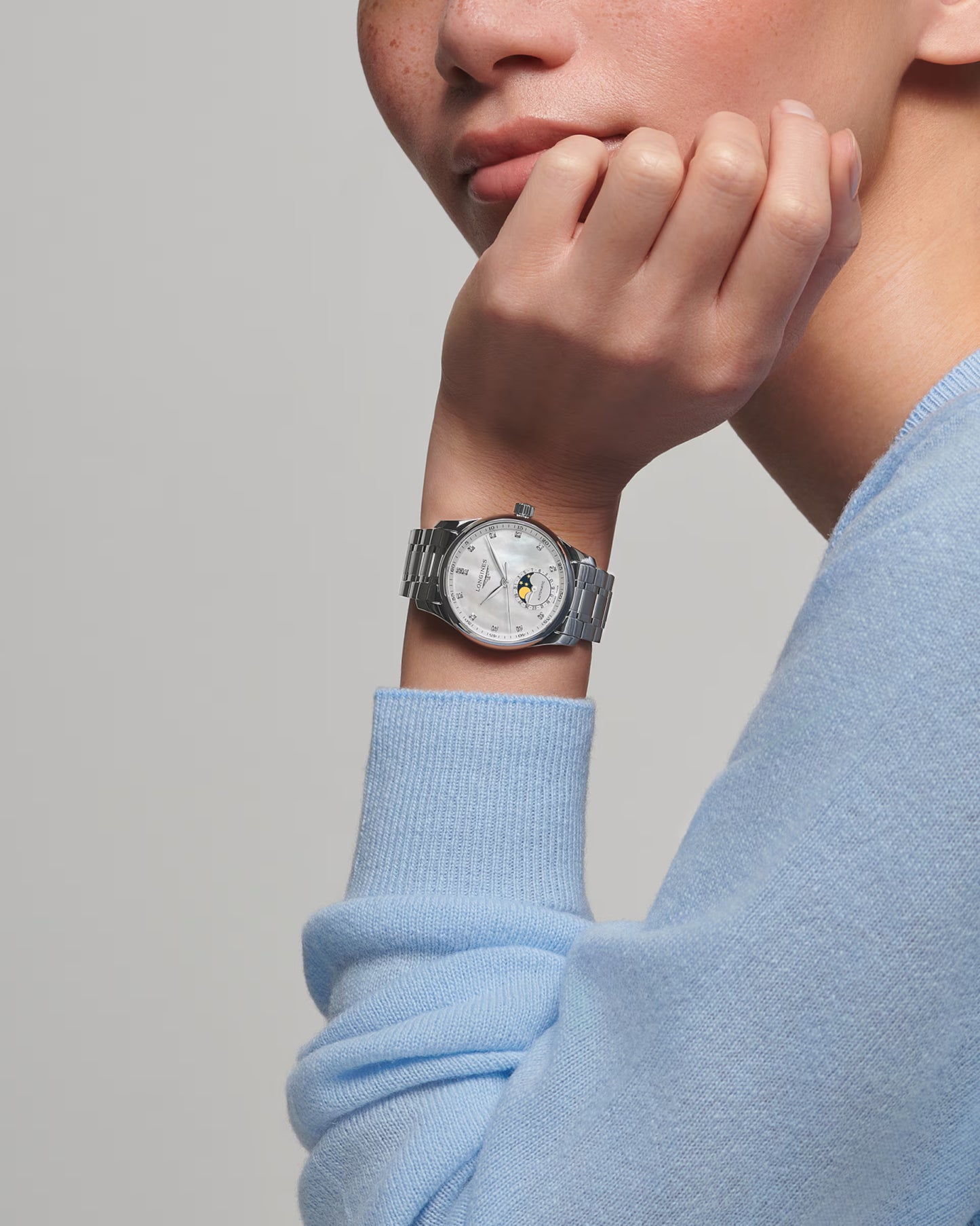 Longines Master's Collection Moonphase Watch - Stainless Steel, 34mm - Carter's Collective Fine Jewelry