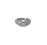 Previously Loved Princess Cut Natural Diamond Engagement Ring