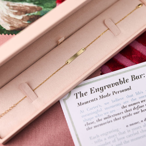 Love Letters Engravable Bar Bracelet - Carter's Collective Fine Jewelry