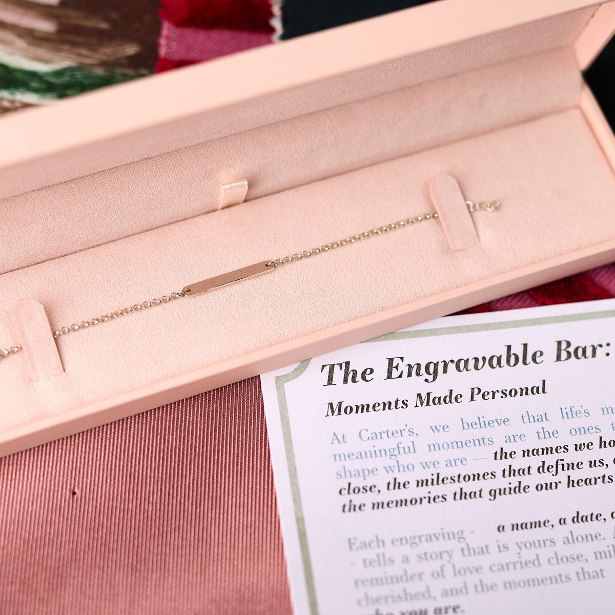 Love Letters Engravable Bar Bracelet - Carter's Collective Fine Jewelry