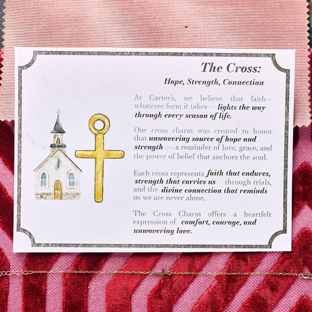 
                  
                    Love Letters Cross Bracelet - Carter's Collective Fine Jewelry
                  
                