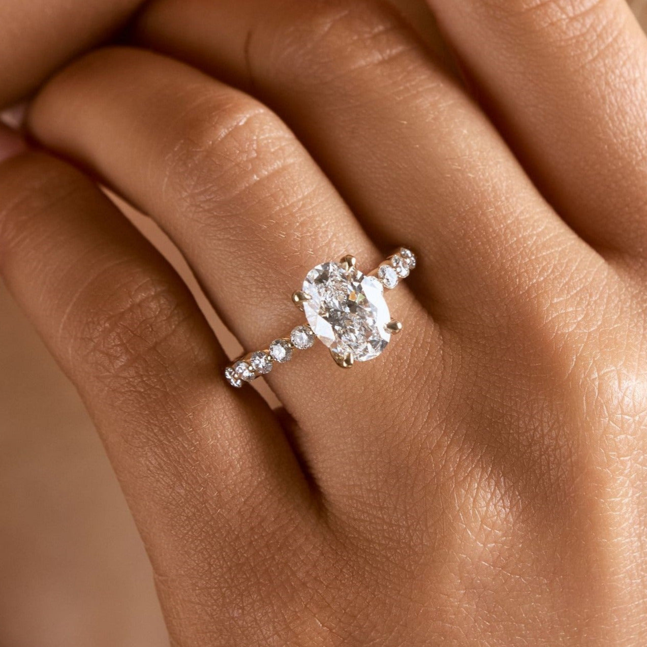 Aster Customizable Lab Grown Diamond Engagement Ring - Carter's Collective Fine Jewelry