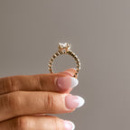 Aster Customizable Lab Grown Diamond Engagement Ring - Carter's Collective Fine Jewelry