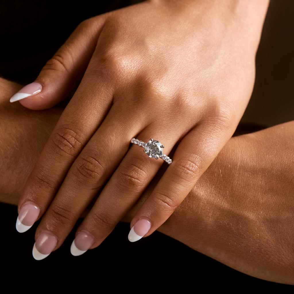 Aster Customizable Lab Grown Diamond Engagement Ring - Carter's Collective Fine Jewelry