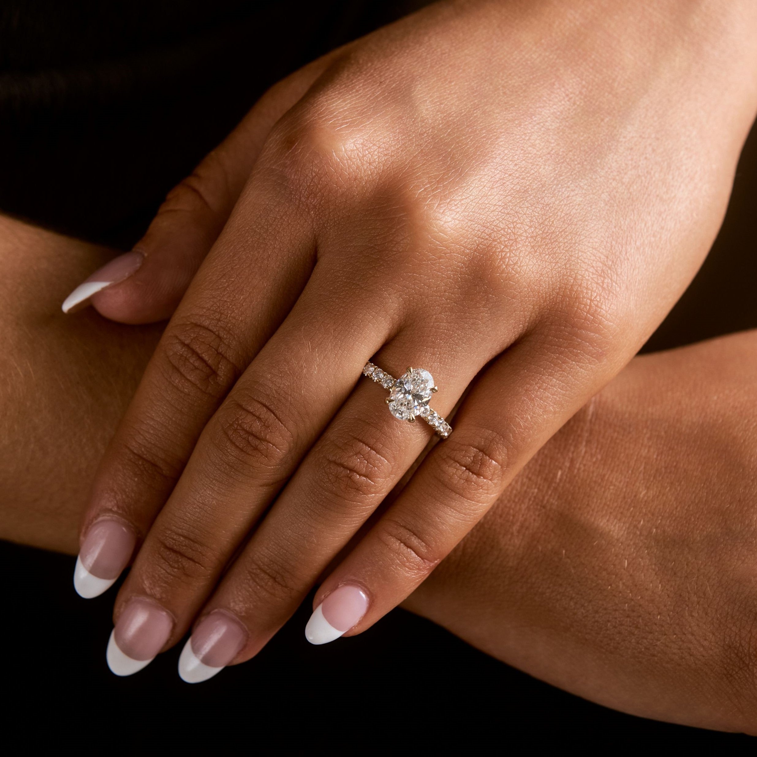 Ivy Customizable Lab Grown Diamond Wrap Halo Engagement Ring - Carter's Collective Fine Jewelry