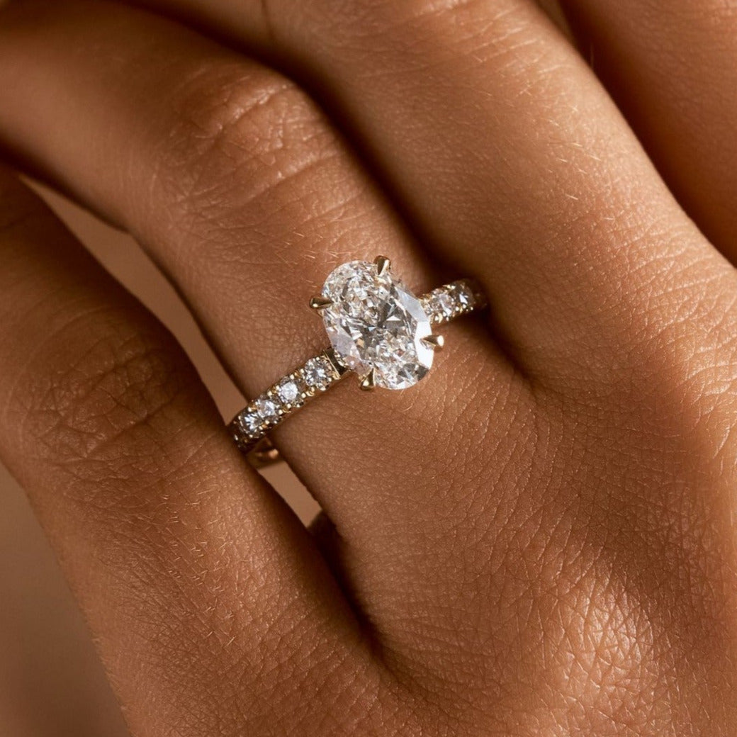 Ivy Customizable Lab Grown Diamond Wrap Halo Engagement Ring - Carter's Collective Fine Jewelry