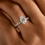 Ivy Customizable Lab Grown Diamond Wrap Halo Engagement Ring - Carter's Collective Fine Jewelry