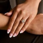 Sage Faux Bezel Customizable Lab Grown Diamond Engagement Ring - Carter's Collective Fine Jewelry