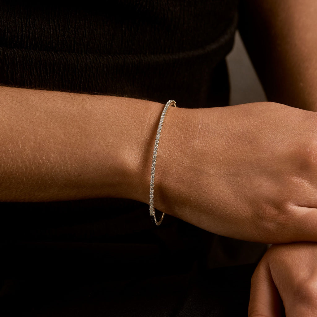 Flex Diamond Tennis Bangle, 0.85 CTTW - Carter's Collective Fine Jewelry