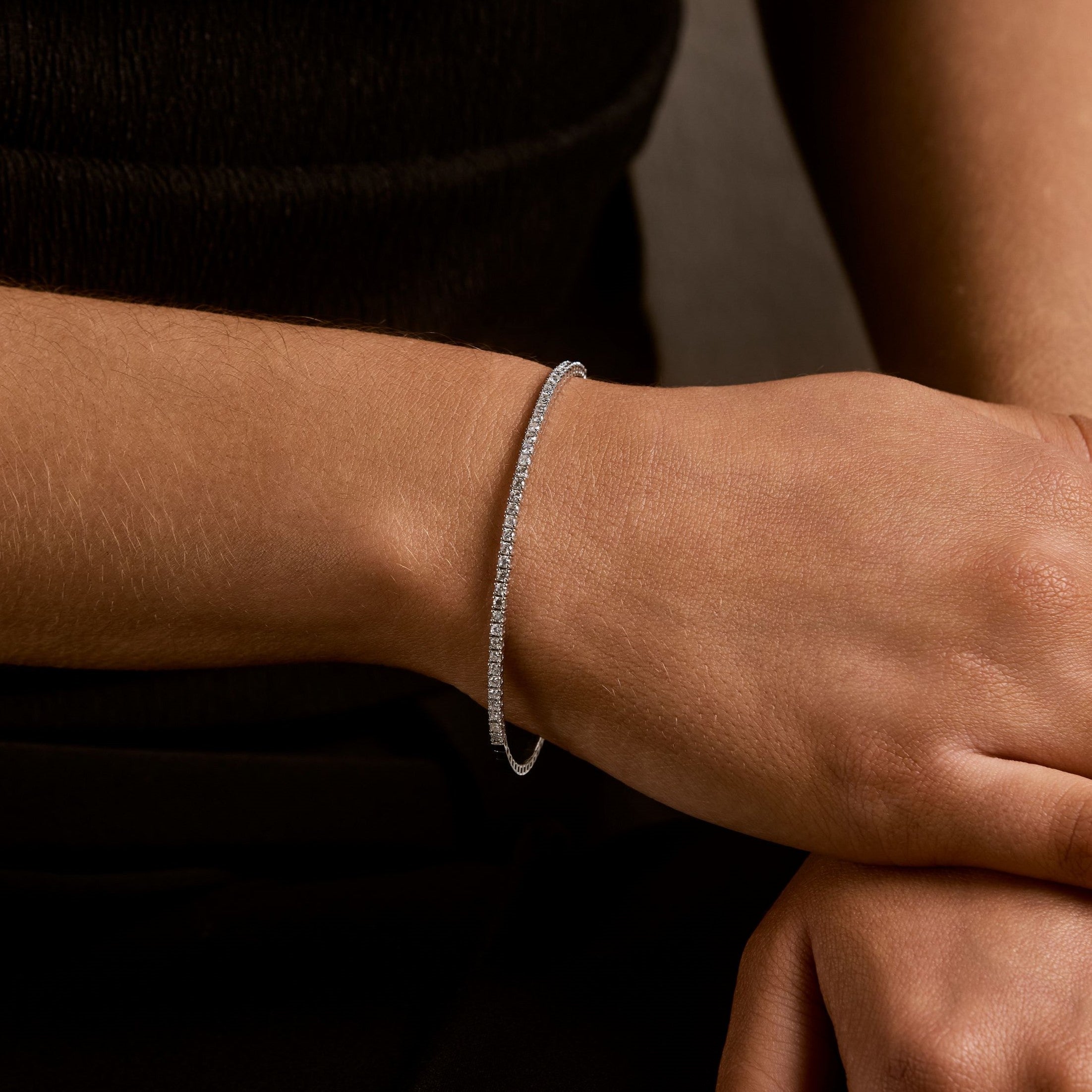 Flex Diamond Tennis Bangle, 0.85 CTTW - Carter's Collective Fine Jewelry