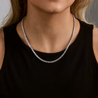 Lab Grown Classic Dia Tennis Necklace, 16.86 CTTW - Carter's Collective Fine Jewelry