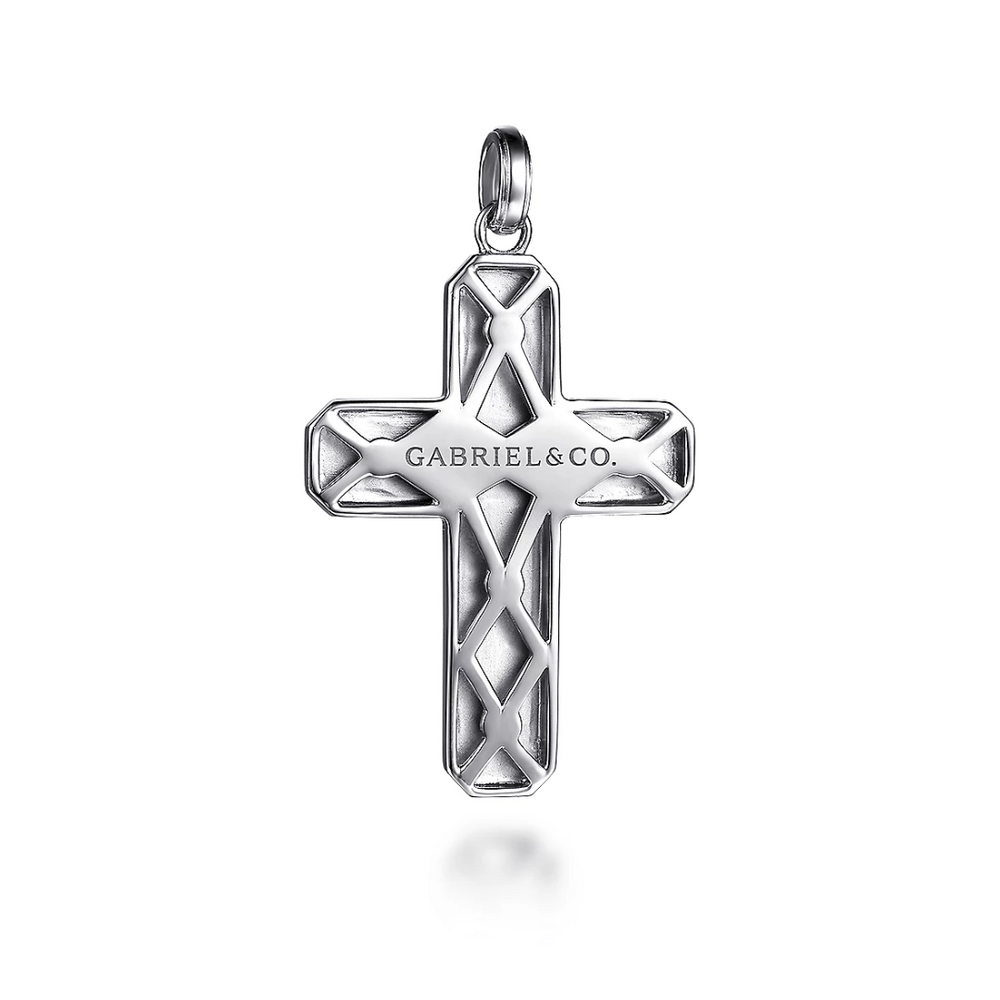 Small Geometric Cross Pendant