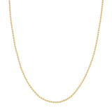 Gold Bead Chain Necklace, 16 Inches