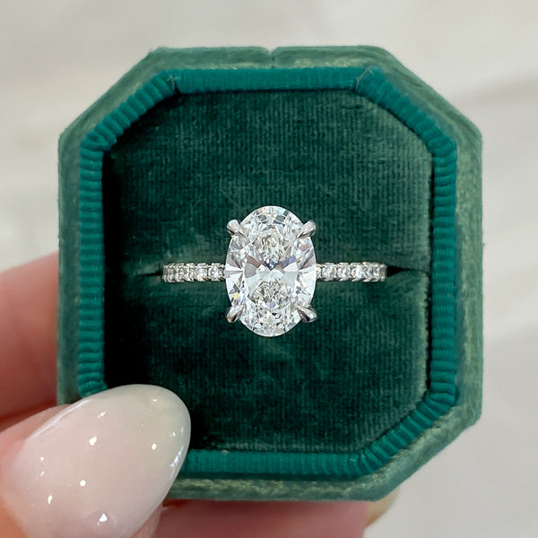 Paisley Oval Lab Grown Diamond Engagement Ring