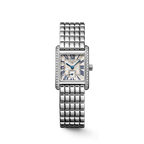 Longines "Mini Dolcevita" Watch with Silver "flinqué" Dial - 29mm, 0.46 CTTW - Carter's Collective Fine Jewelry