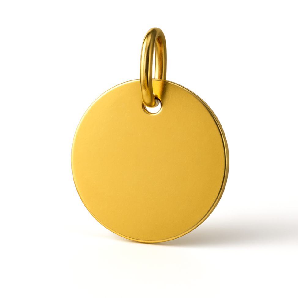 Classic Engravable Disc Charm - Carter's Collective Fine Jewelry