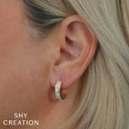 Emerald Cut Diamond Huggie Hoop Earrings - Carter's Collective Fine Jewelry