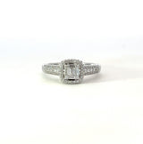 Previously Loved Illusion Diamond Halo Engagement Ring (Sold As Is)