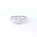 Previously Loved Round Natural Diamond Engagement Ring