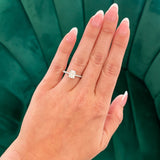 Jasmine Radiant Cut Natural Diamond Engagement Ring