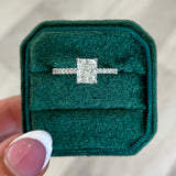 Jasmine Radiant Cut Natural Diamond Engagement Ring