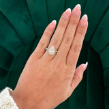 Lily Pear Cut Natural Diamond Halo Engagement Ring