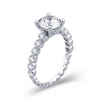 Aster Shared Prong Round Lab Grown Diamond Engagement Ring - Carter's Collective Fine Jewelry
