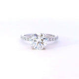 Iris Round Lab Grown Diamond Engagement Ring