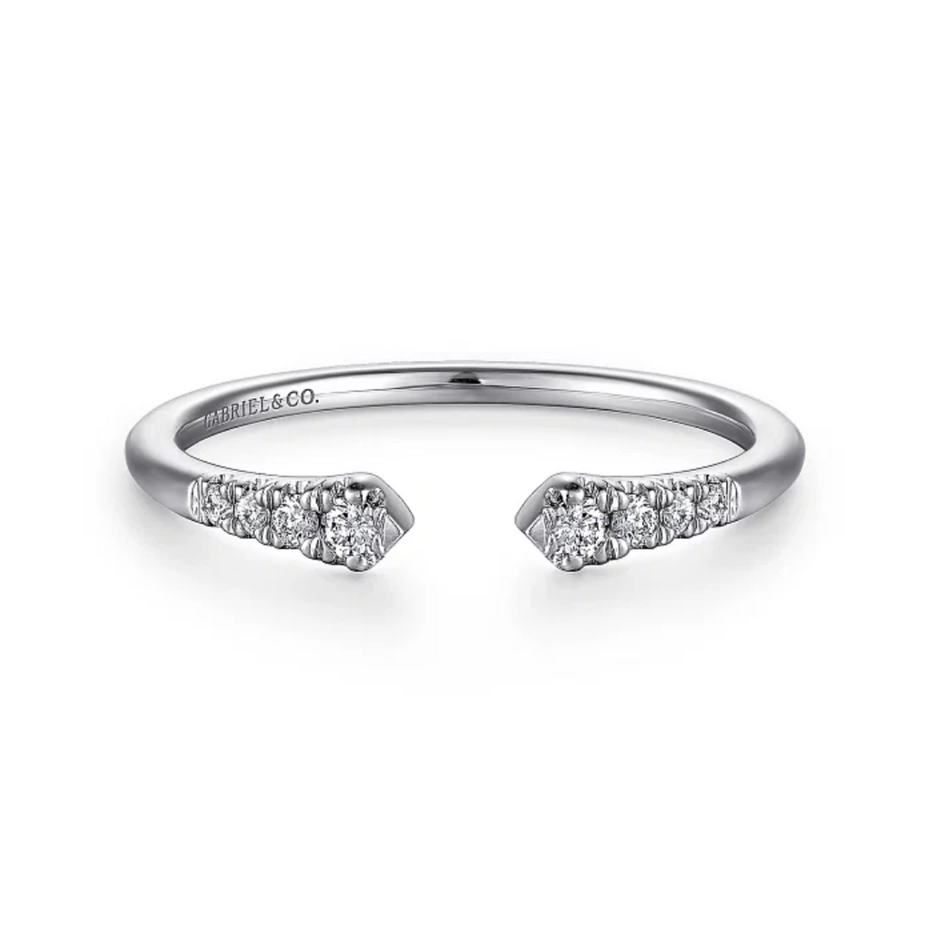 Open Diamond Stackable Ring, 0.10 CTTW - Carter's Collective Fine Jewelry