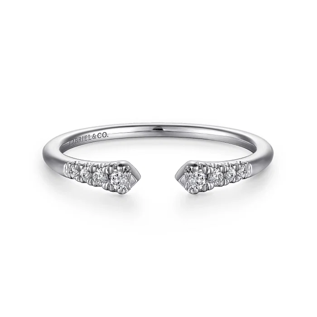 Open Diamond Stackable Ring, 0.10 CTTW - Carter's Collective Fine Jewelry