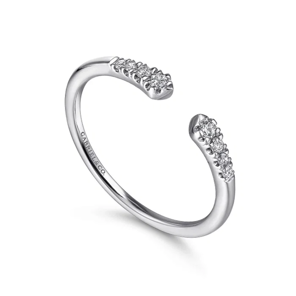 Open Diamond Stackable Ring, 0.10 CTTW - Carter's Collective Fine Jewelry