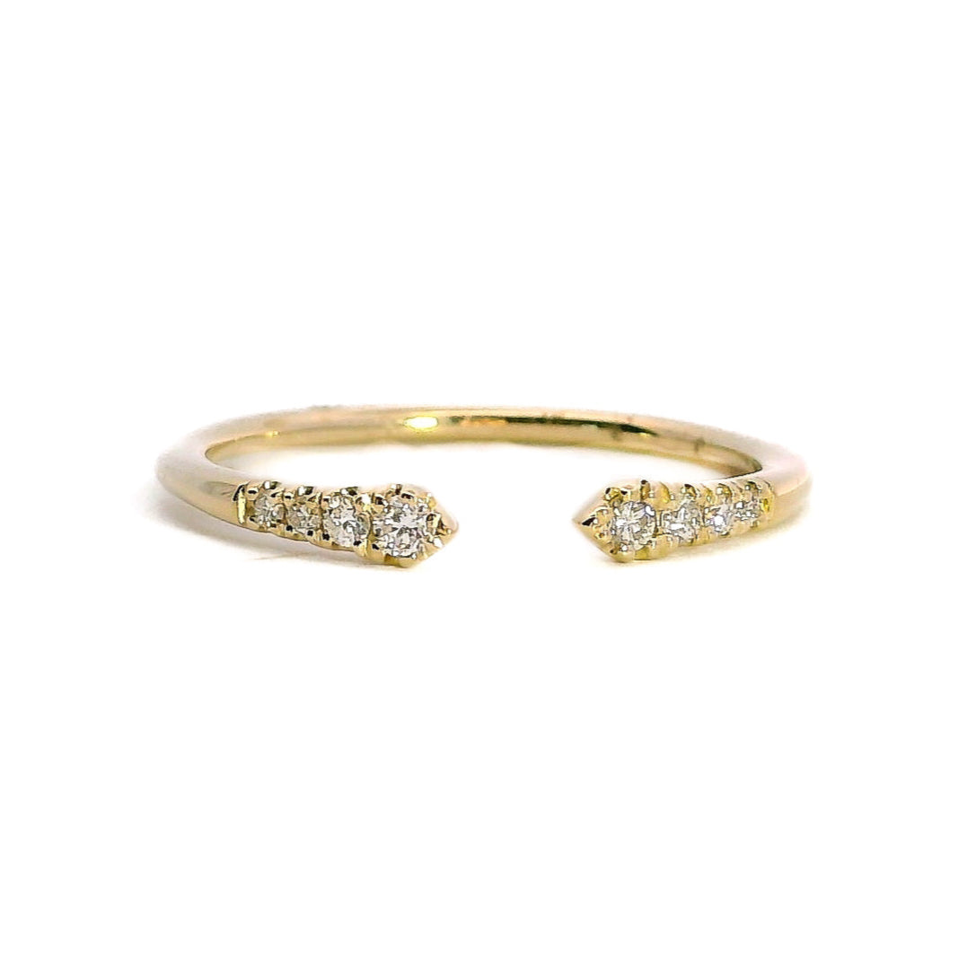 Open Diamond Stackable Band, 0.10 CTTW - Carter's Collective Fine Jewelry
