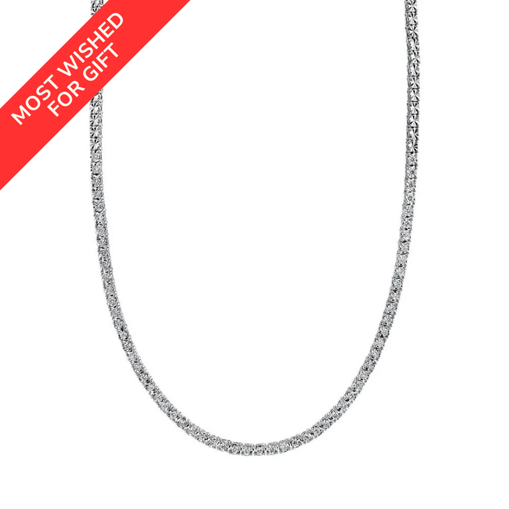 
                  
                    Illusion Set Diamond Tennis Necklace, 0.95 CTTW
                  
                