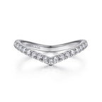 Diamond Contour “V” Wedding Band, 0.29 CTTW - Carter's Collective Fine Jewelry