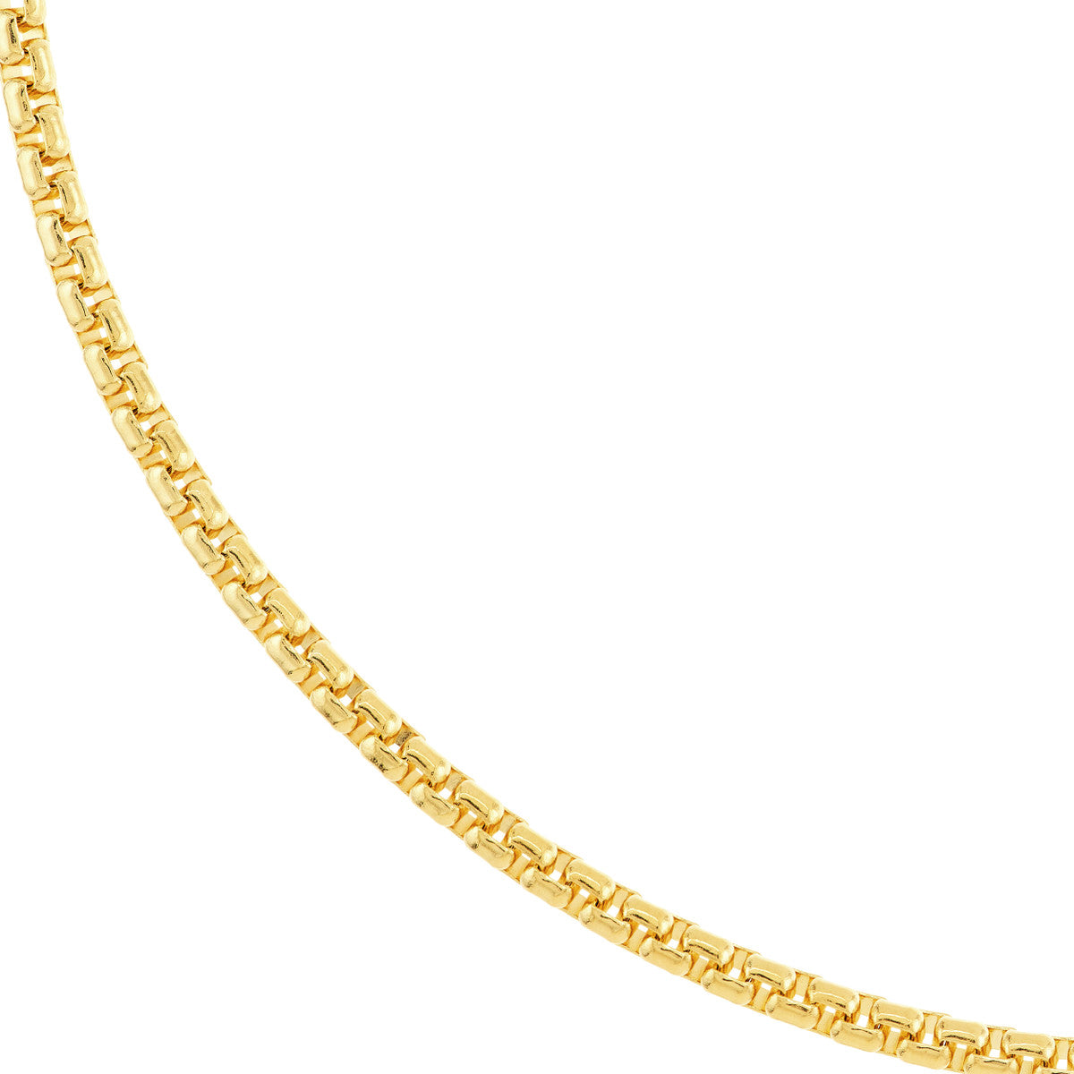 14 Karat Yellow Gold Round Box Chain 20"