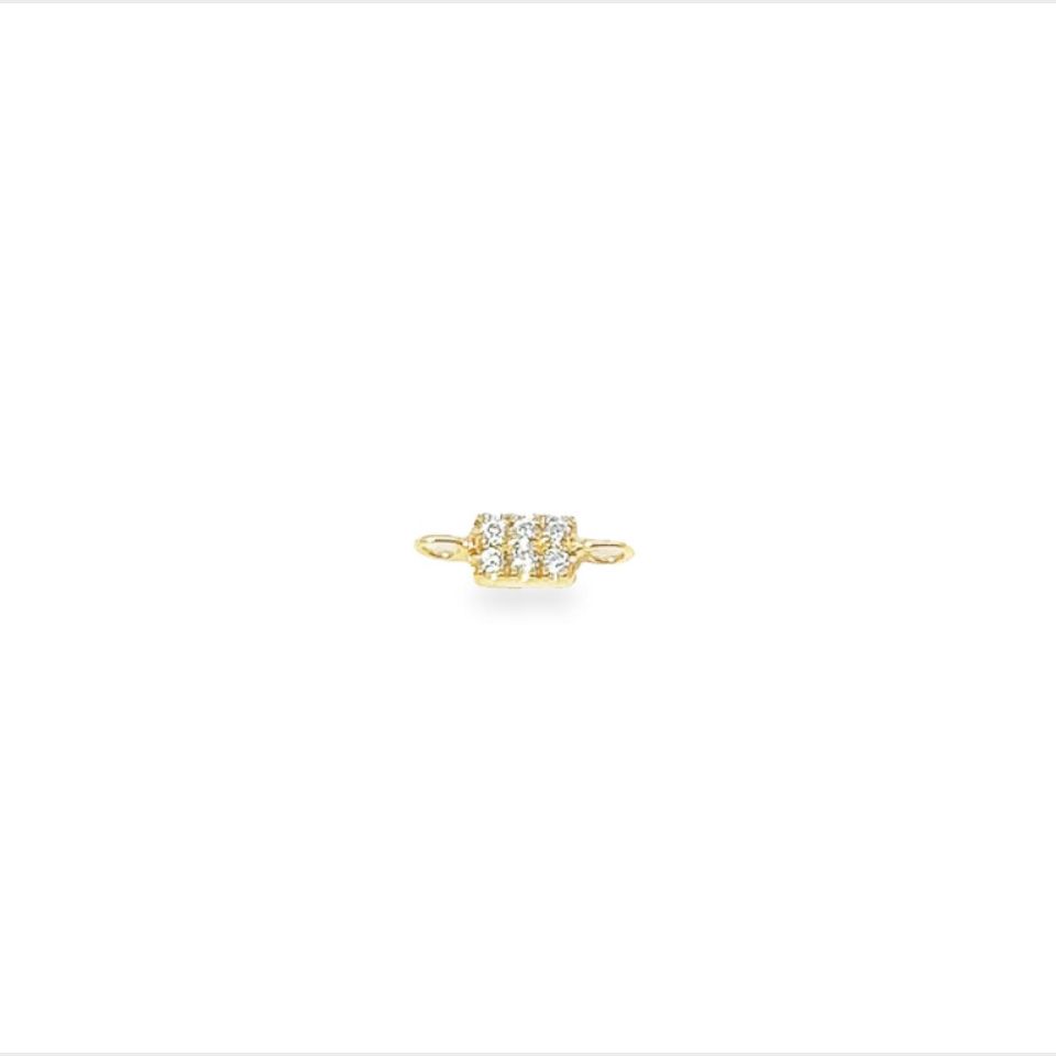 Diamond Tag Connecting Zap Charm - Carter's Collective Fine Jewelry