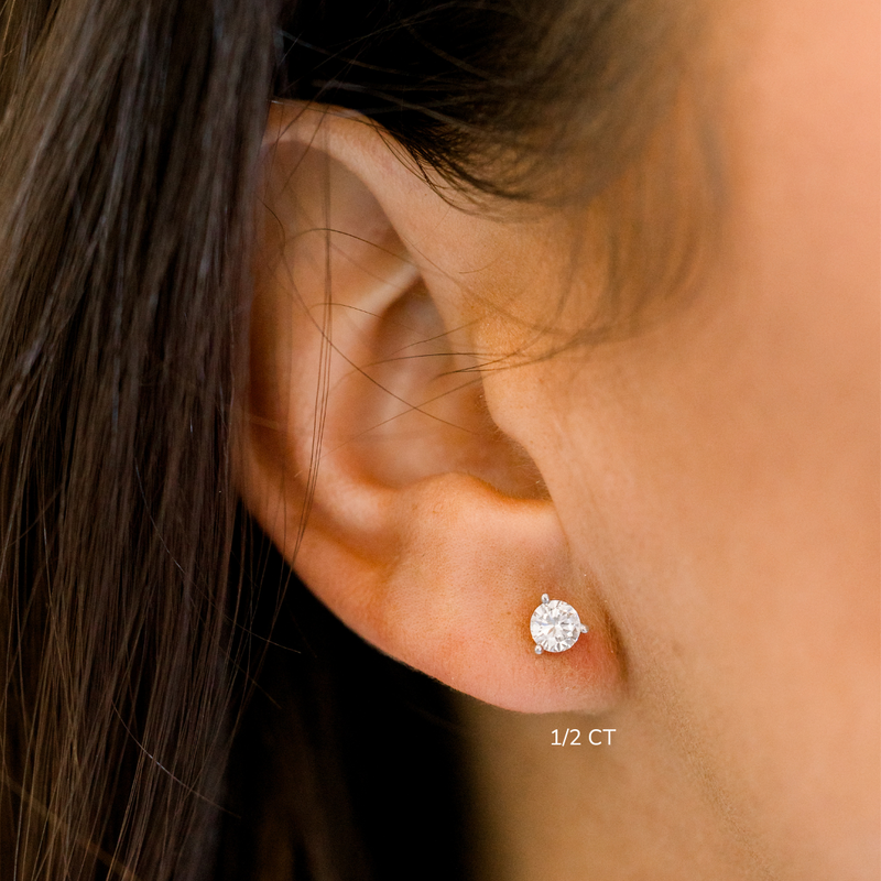 Lab Grown Diamond Stud Earrings