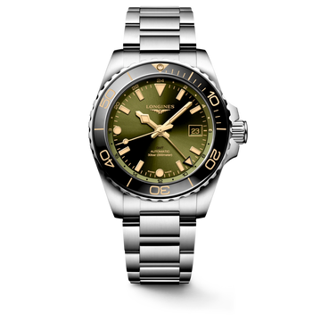 Longines "Hydroconquest" Diver's Watch with Sunray Green Dial, 41mm - Carter's Collective Fine Jewelry
