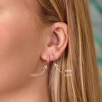 Lucy Diamond Huggie Hoops