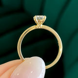 Round Natural Diamond Solitaire Engagement Ring