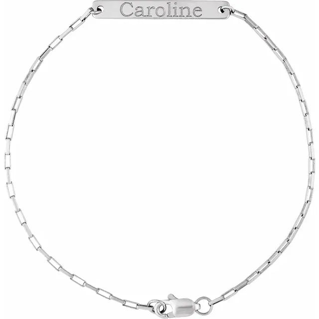 DOORBUSTER: Engravable Bar Bracelet - Carter's Collective Fine Jewelry