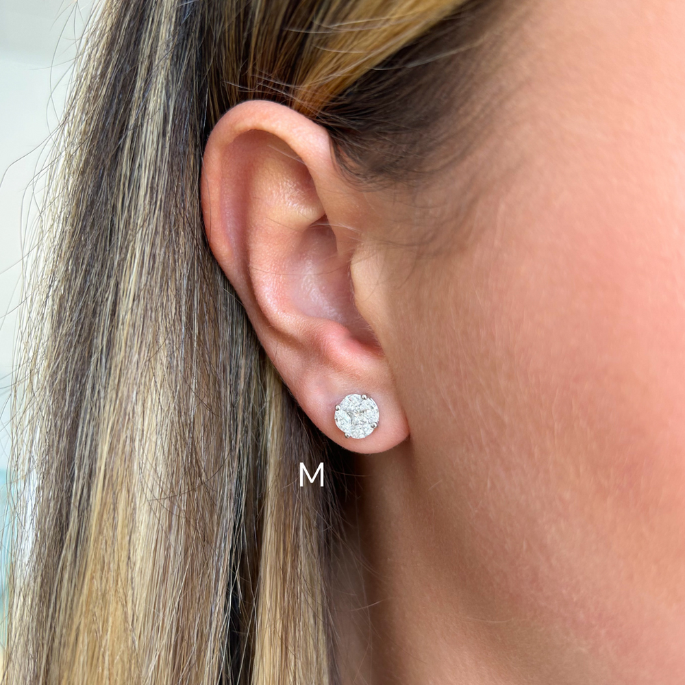 
                  
                    Round Illusion Diamond Studs
                  
                