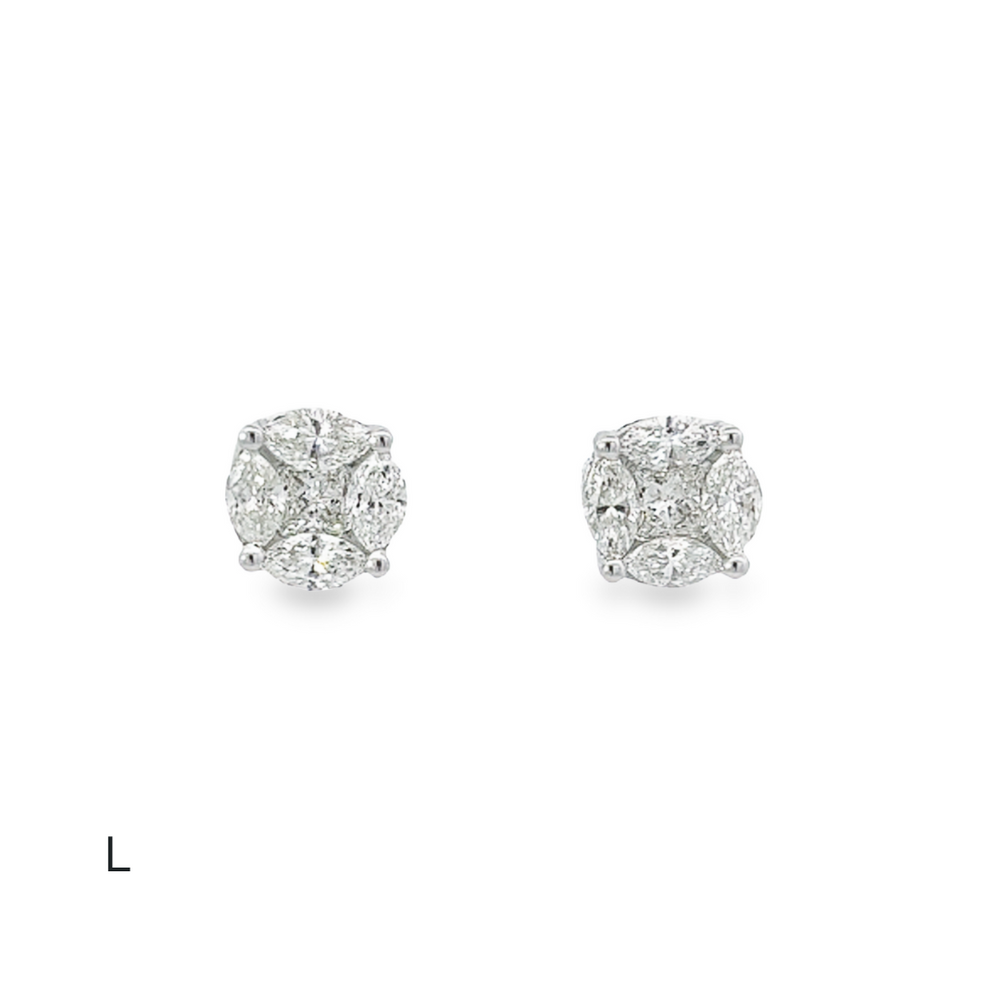 
                  
                    Round Illusion Diamond Studs
                  
                