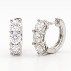 Audrey Diamond Huggie Hoops