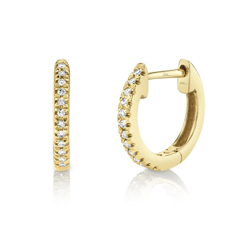 Lucy Diamond Huggie Hoops